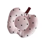 Cute Polka Dot Apple Coaster Pink