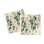 Daisy Embroidered Coasters