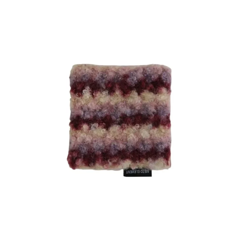 Felted Wool Coasters Berry Purple