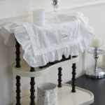 Ruffled White Lace French Cottagecore Placemat