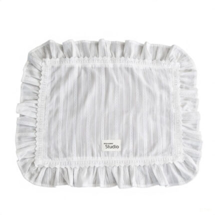 Ruffled White Lace French Cottagecore Placemat