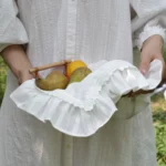 Ruffled White Lace French Cottagecore Placemat
