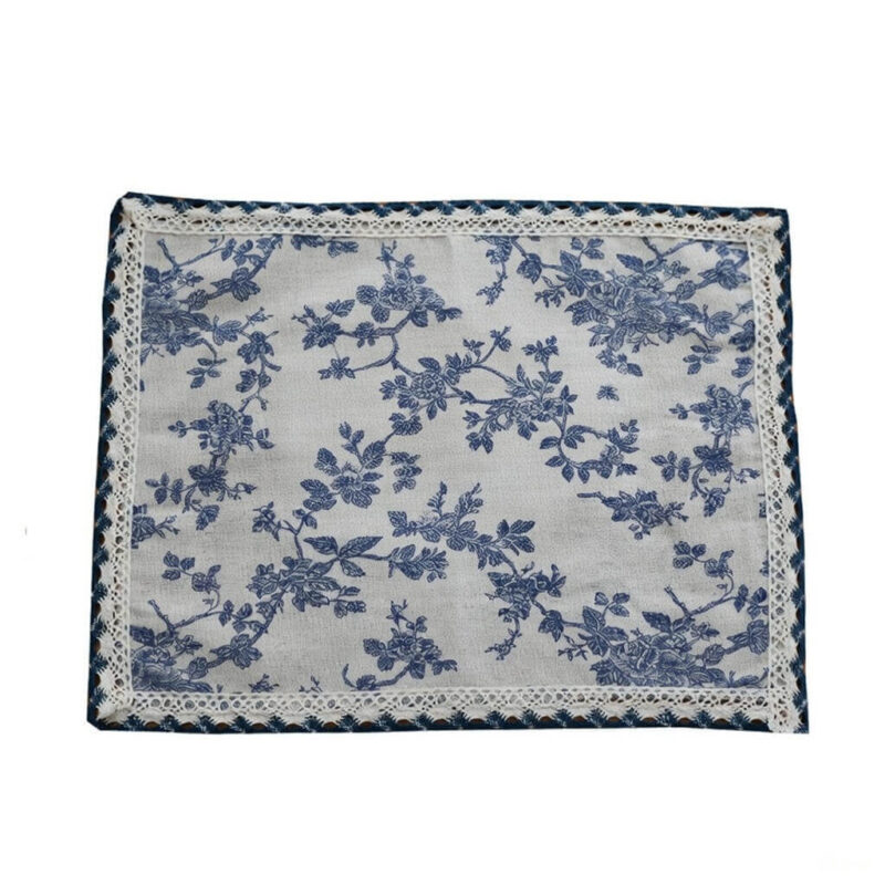 Vintage Blue Floral Lace Placemat