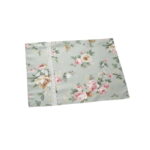 Vintage Rose Floral Placemat with Lace Trim