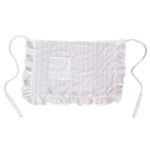 White Ruffled Half Apron