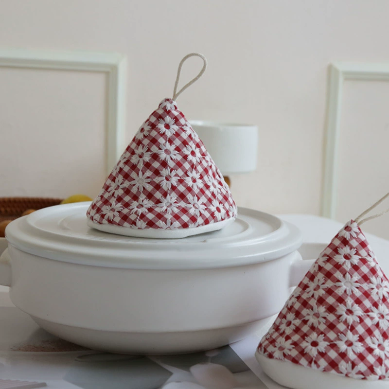 Red Gingham Daisy Pot Holder