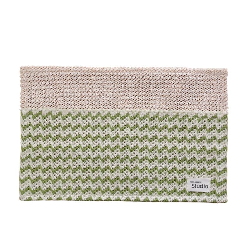 Zigzag Weave Mat Green