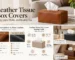 leather tissue box