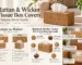 Rattan and wicker tissue box covers natural decor guide
