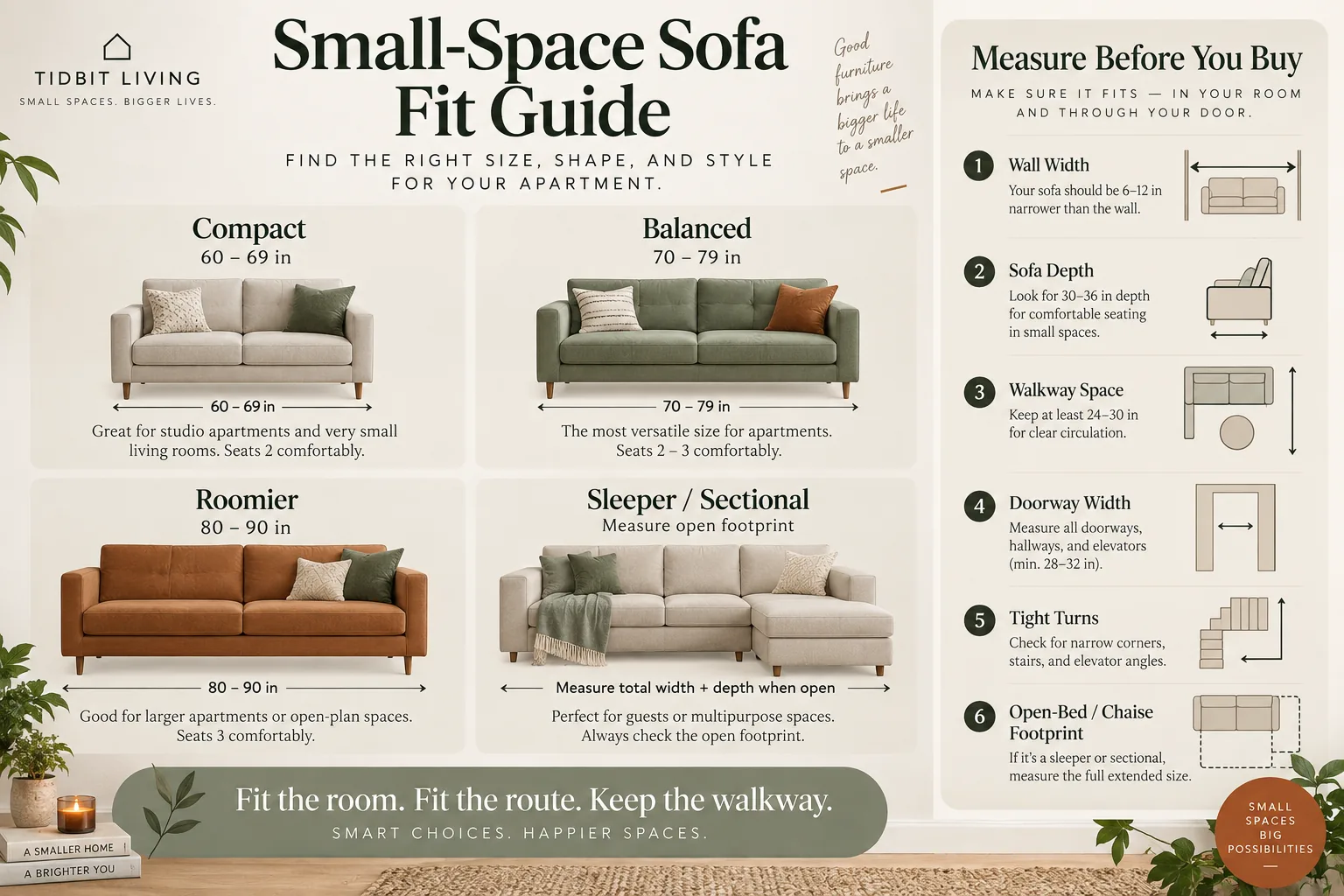 small space sofa fit guide