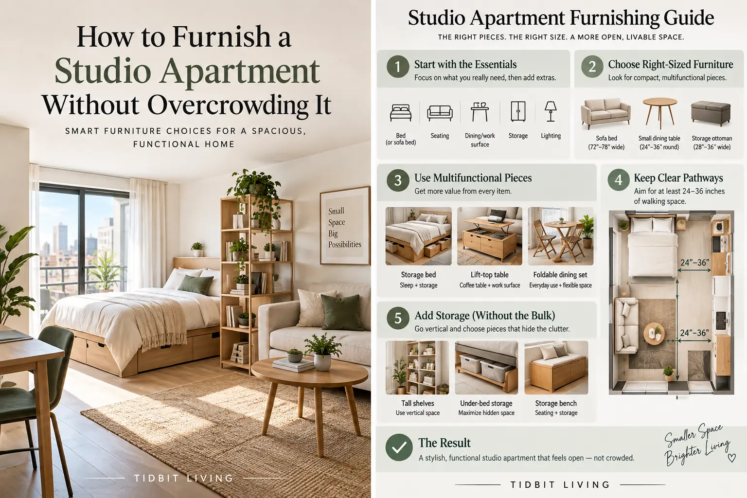 studio apartment furnishing guide
